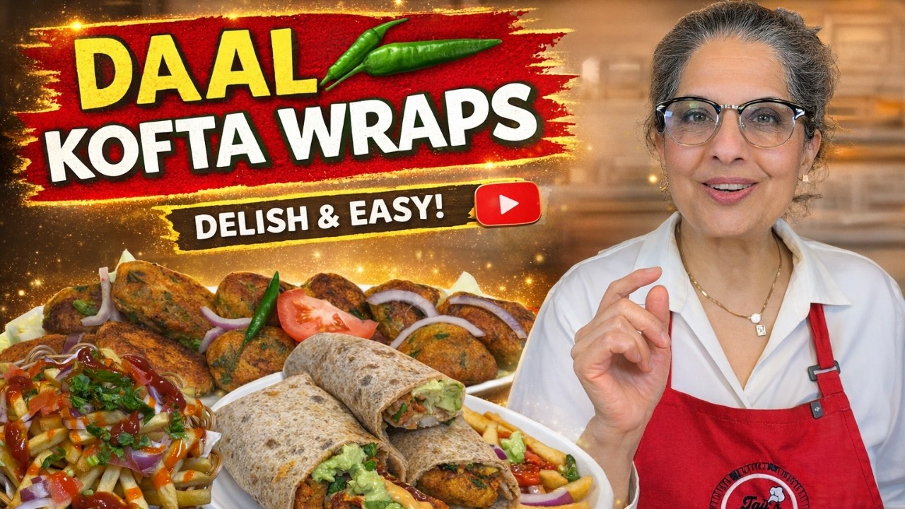 High Protein Daal Kofta Wraps | Crispy, Healthy & Delicious Indian Street Style Recipe