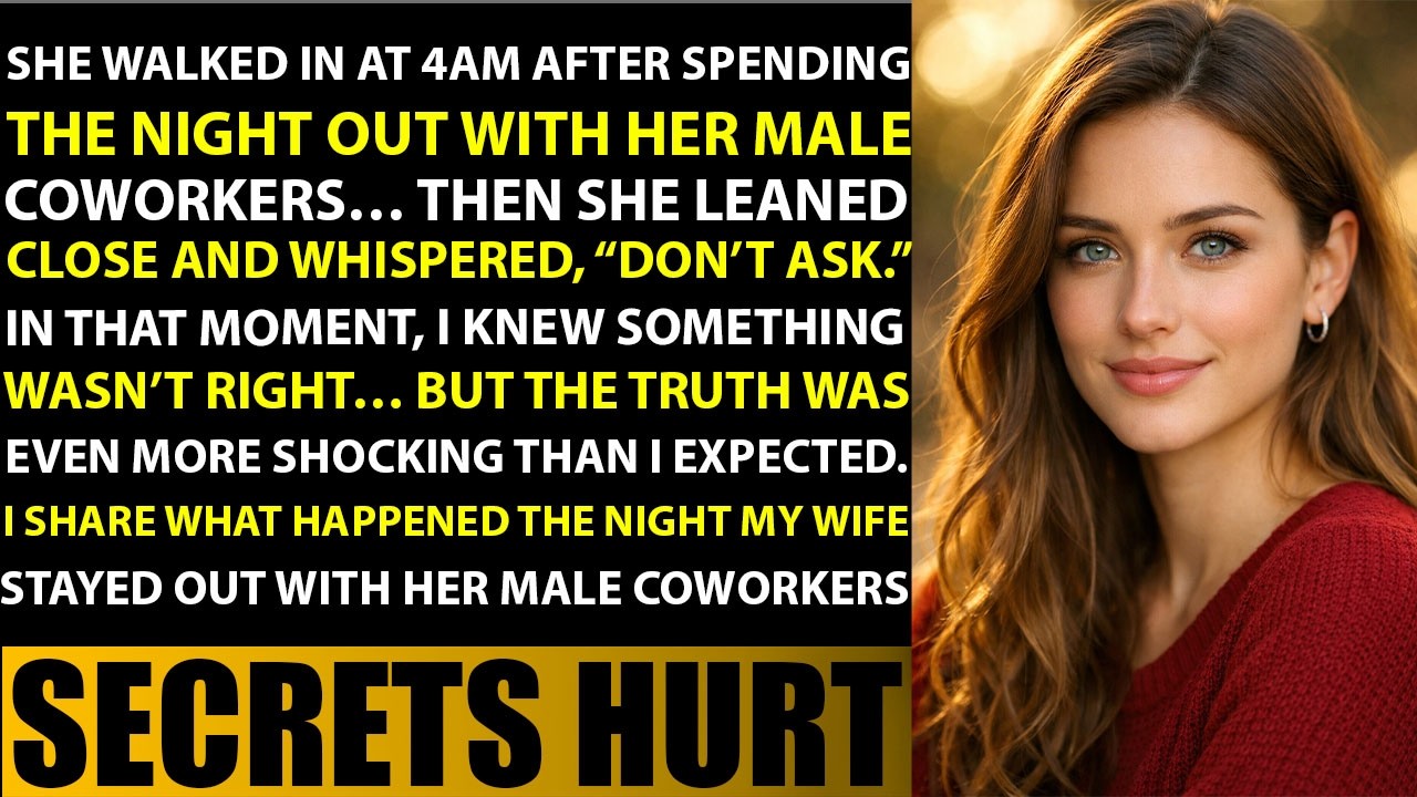 MY WIFE CAME HOME AT 4AM AFTER A NIGHT WITH HER MALE COWORKERS&hellip; THEN SHE WHISPERED &ldquo;DON&rsquo;T ASK&rdquo; 😳