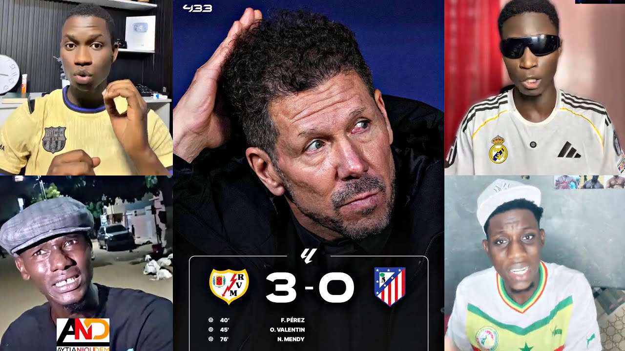 🚨😱L'Atlético s'incline 3-0 face au Rayo Vallecano 3 jours après avoir écrasé le Barça 