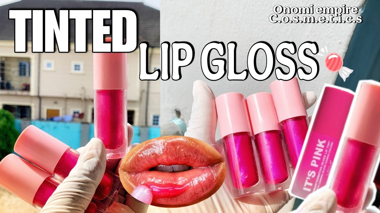 HOW TO MAKE TINTED LIP GLOSS FOR SMALL BUSINESS💄| FULL RECIPE#lipgloss #lipglosslover#smallbusiness