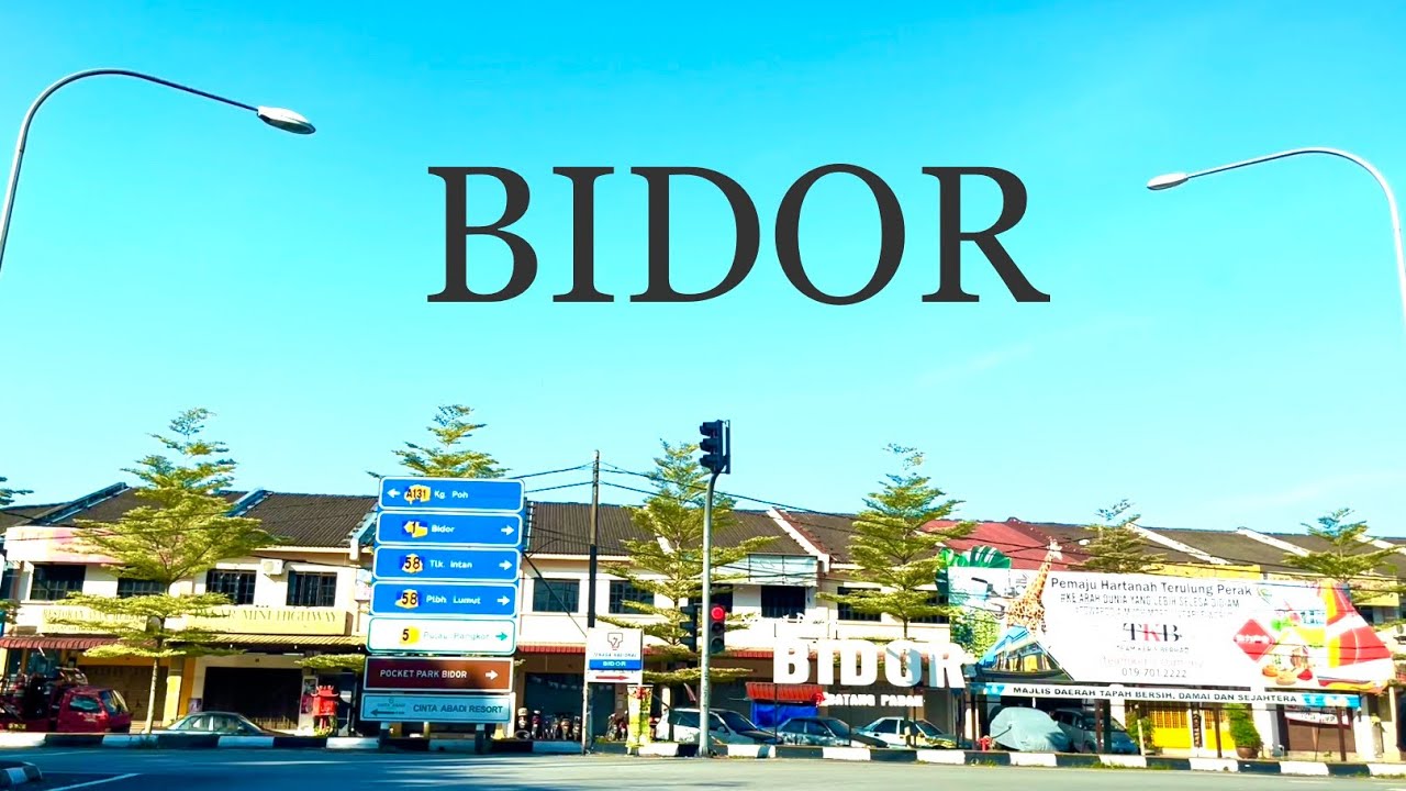 Pekan Bidor Perak | Memandu Petang Hari Di Kawasan Bidor |Bidor Negeri Perak | Driving Around Bidor