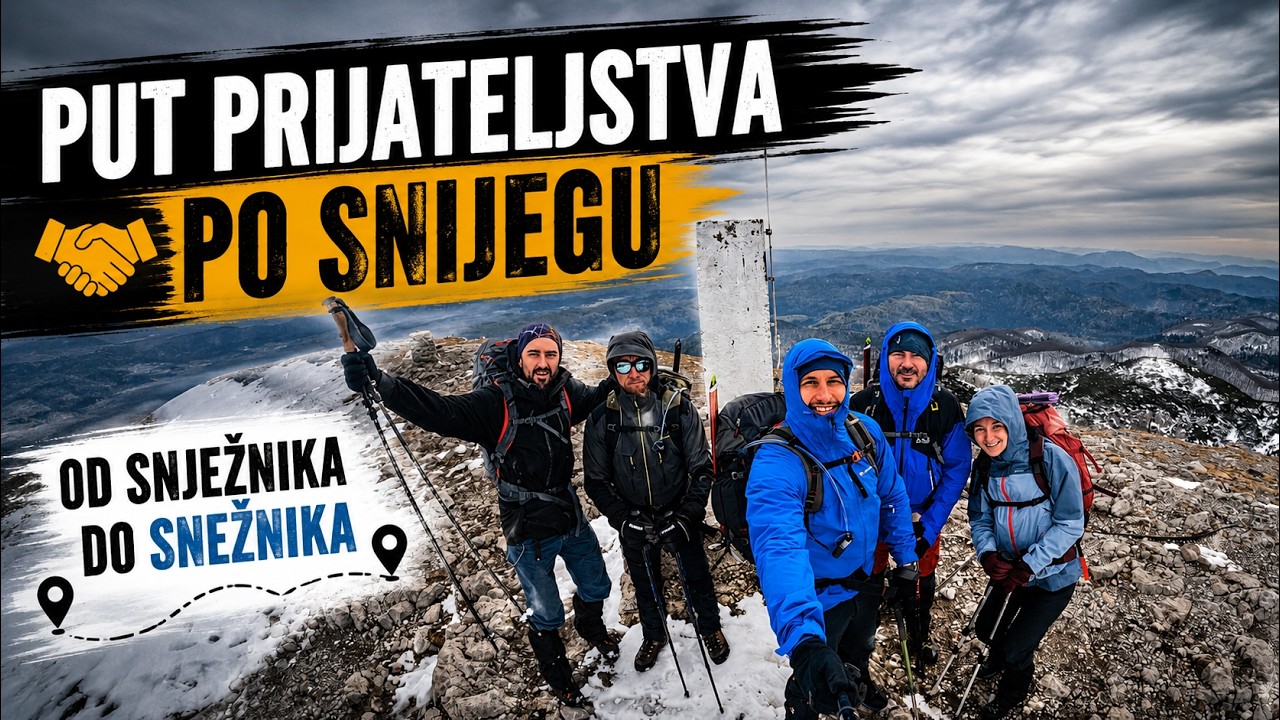 Put Prijateljstva po snijegu-od Snježnika do Snežnika