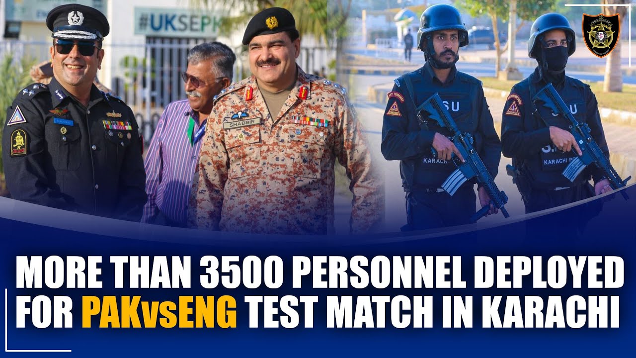 A COMPREHENSIVE SECURITY PLAN PREPARED FOR PAKISTAN VS ENGLAND TEST MATCH AT NATIONAL STADIUM