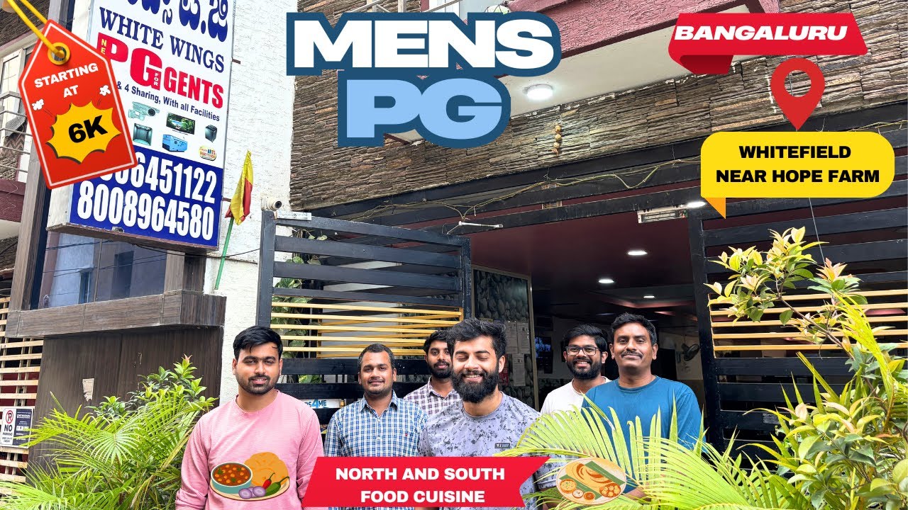 Mens PG in Whitefield Near Hope Farm | Affordable & Luxury Rooms Near ITPL Bangalore