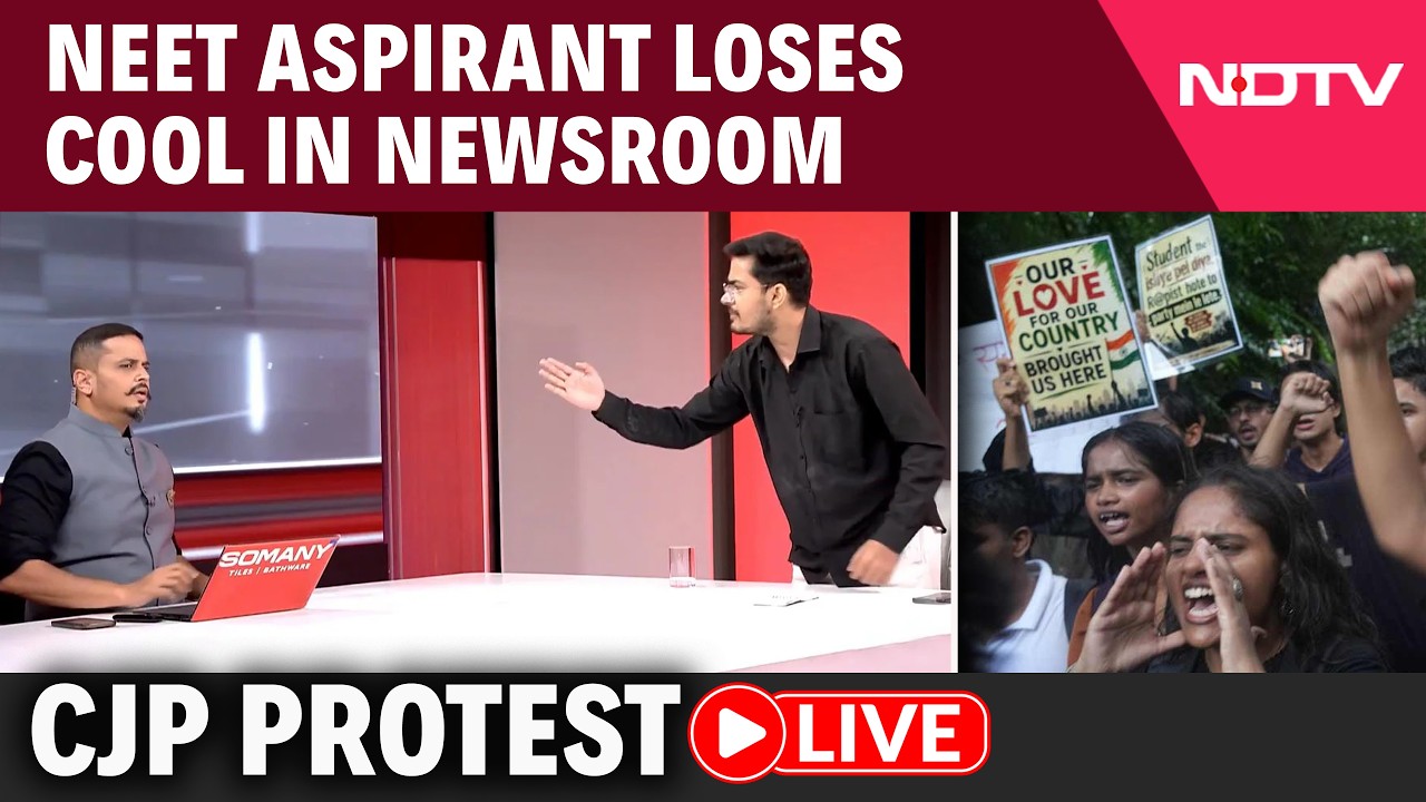 CJP Protest LIVE Updates | NEET Aspirant Harsh Dubey Challenges Protest Narrative | NDTV LIVE