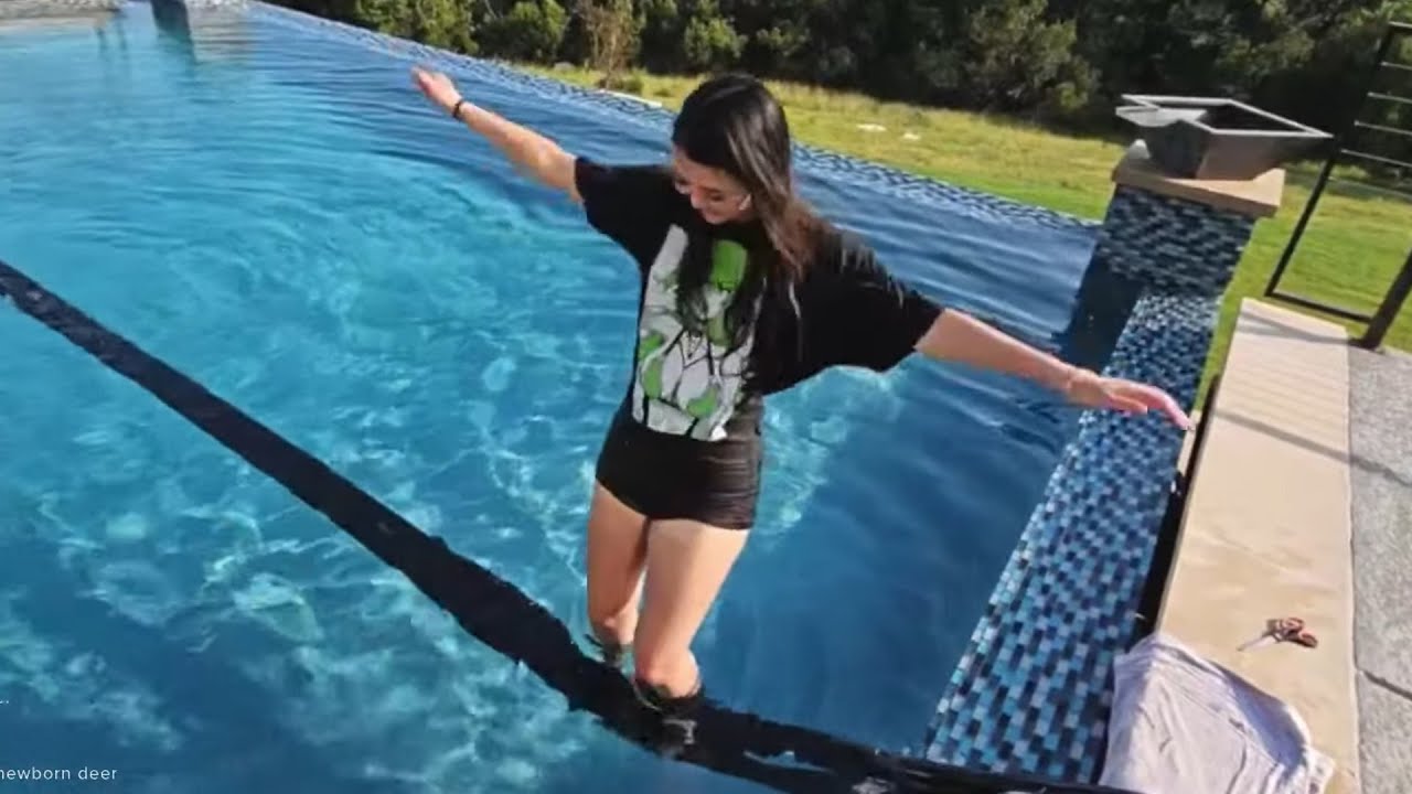 I Built A Duct Tape Bridge Across Mizkif's Pool!!!
