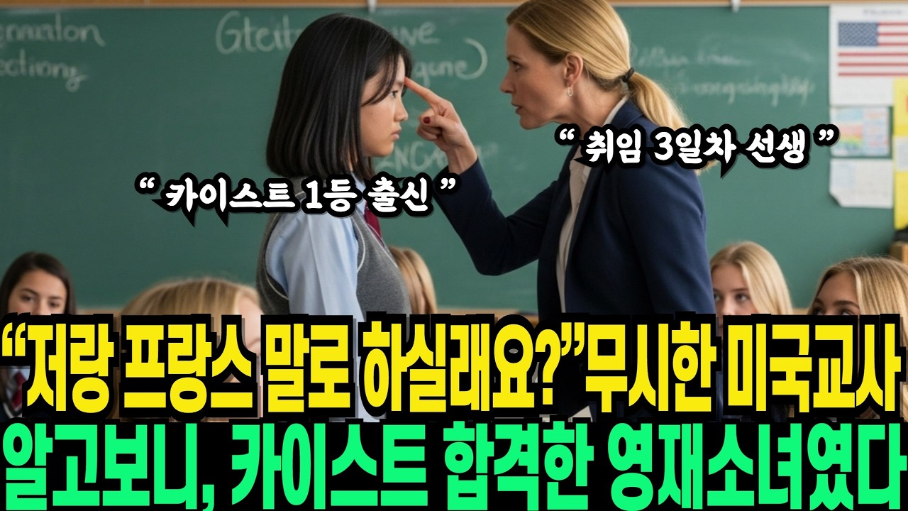 3개국어가 신기하세요? 한국에선 이정돈해요, 미국교사는 한국소녀가 카이스트 합격한 영재소녀인걸 몰랐다.