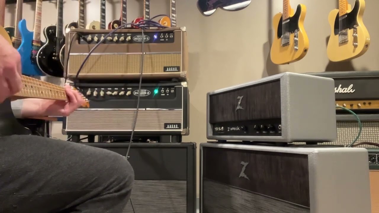 Bruno Underground 30 UG30 - Comparison Video through DR Z 2x12 blues