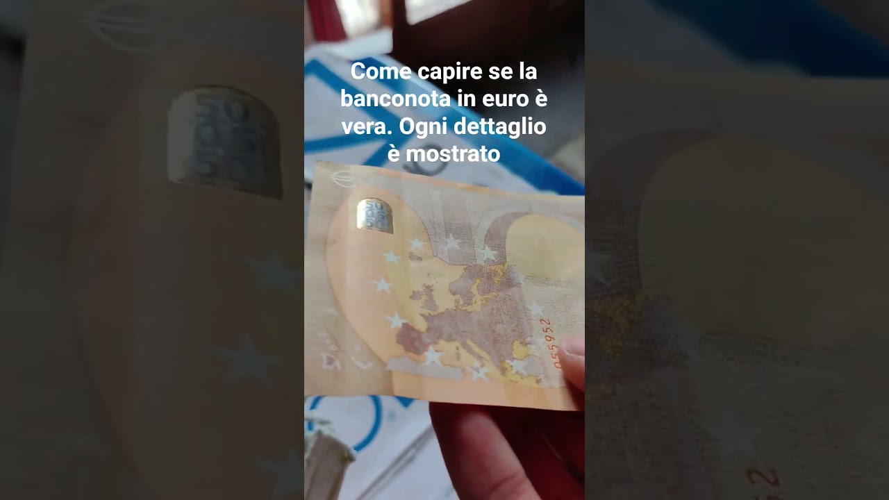 come capire se la banconota di euro &egrave; vera