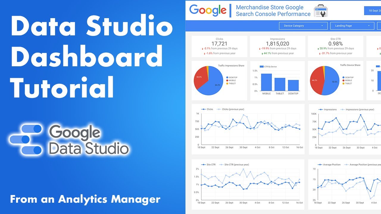 Учебное пособие по панели инструментов Google Data Studio | Учебное пособие по Data Studio