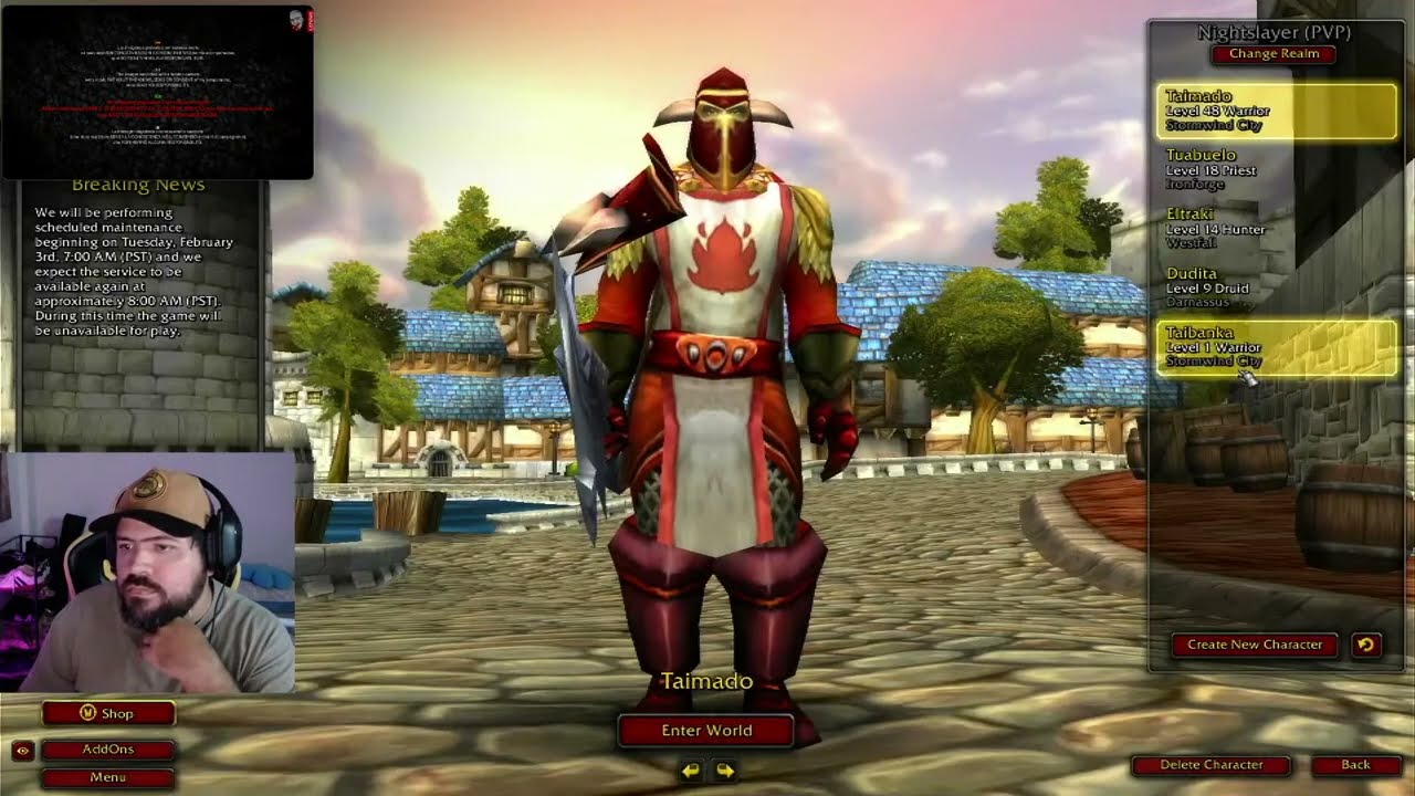 Wow TBC Classic NIGTHSLAYER / Dia #6 Leveando chill!