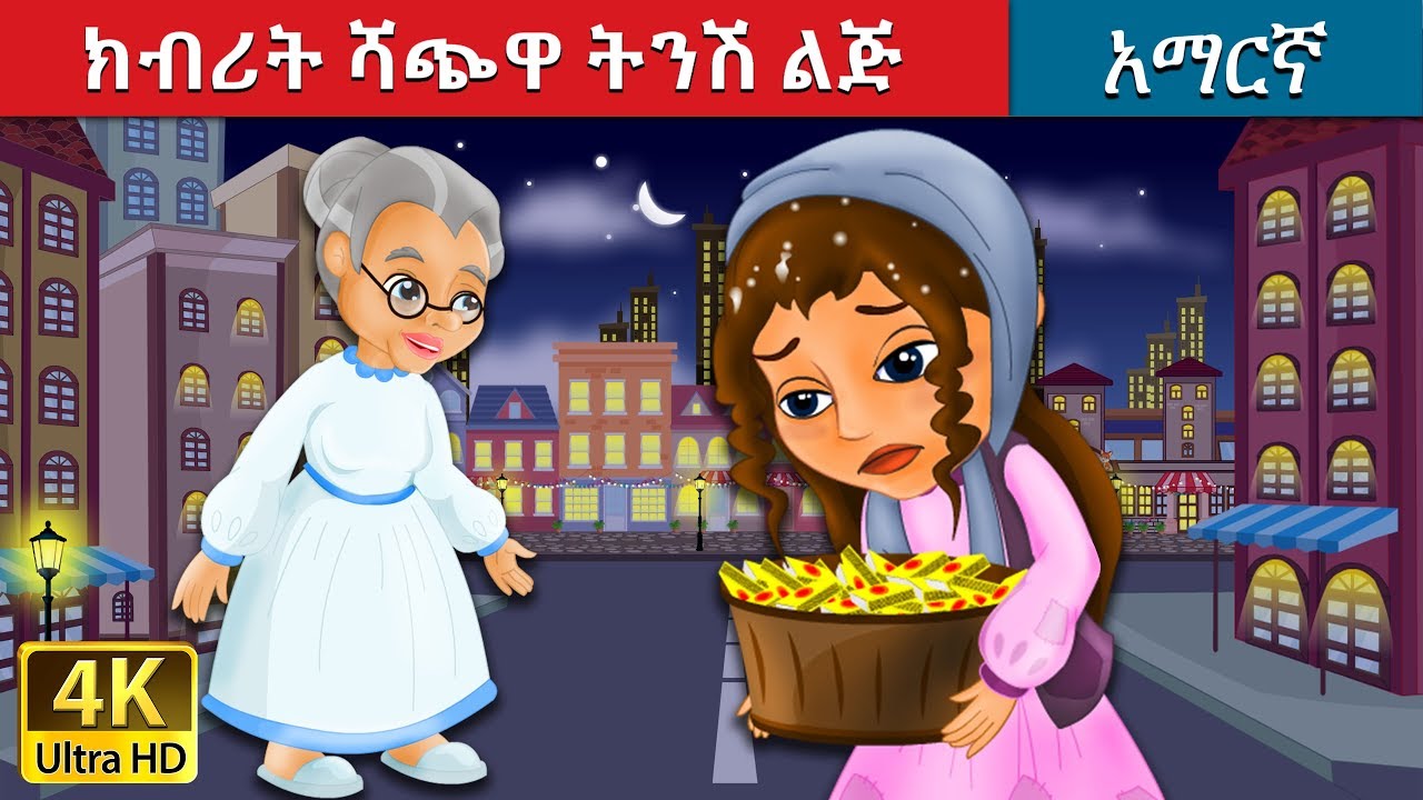 ክብሪት ሻጭዋ ትንሽ ልጅ | The Little Match Girl Story in Amharic | Amharic Fairy Tales