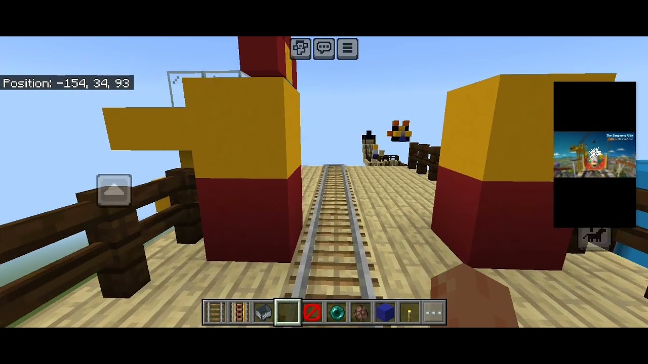 universal studios The Simpsons Ride in Minecraft