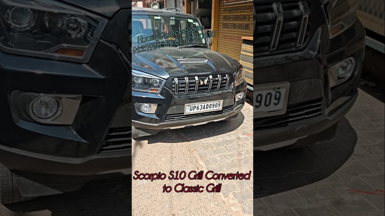 Scorpio S10 Converted to New model Classic grill with new Butterfly logo 💪🏻💪🏻🔥🔥 #trendingshorts