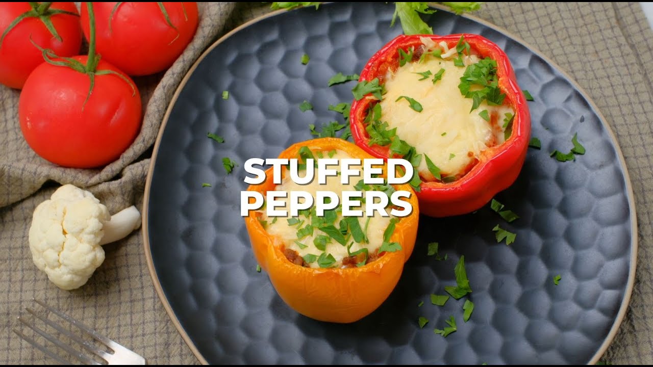 Low-carb stuffed peppers [Keto]