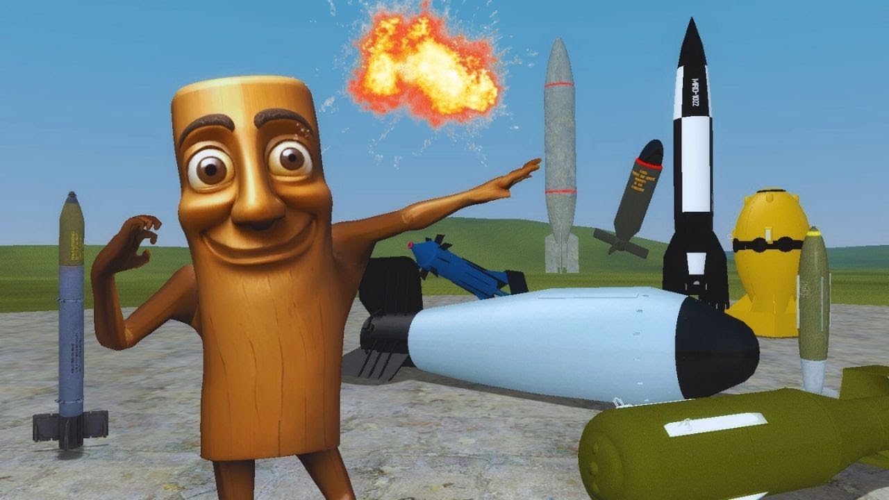 NÜKLEER BOMBALARA ROKET TAKTIM VE PATLATTIM OHA GARRY'S MOD