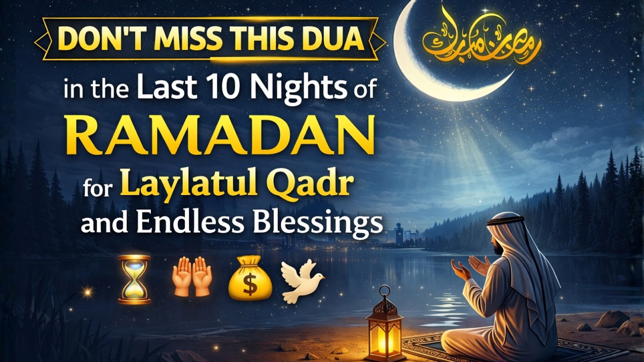 Powerful Laylatul Qadr Dua | Last 10 Nights of Ramadan for Rizq, Forgiveness & Barakah