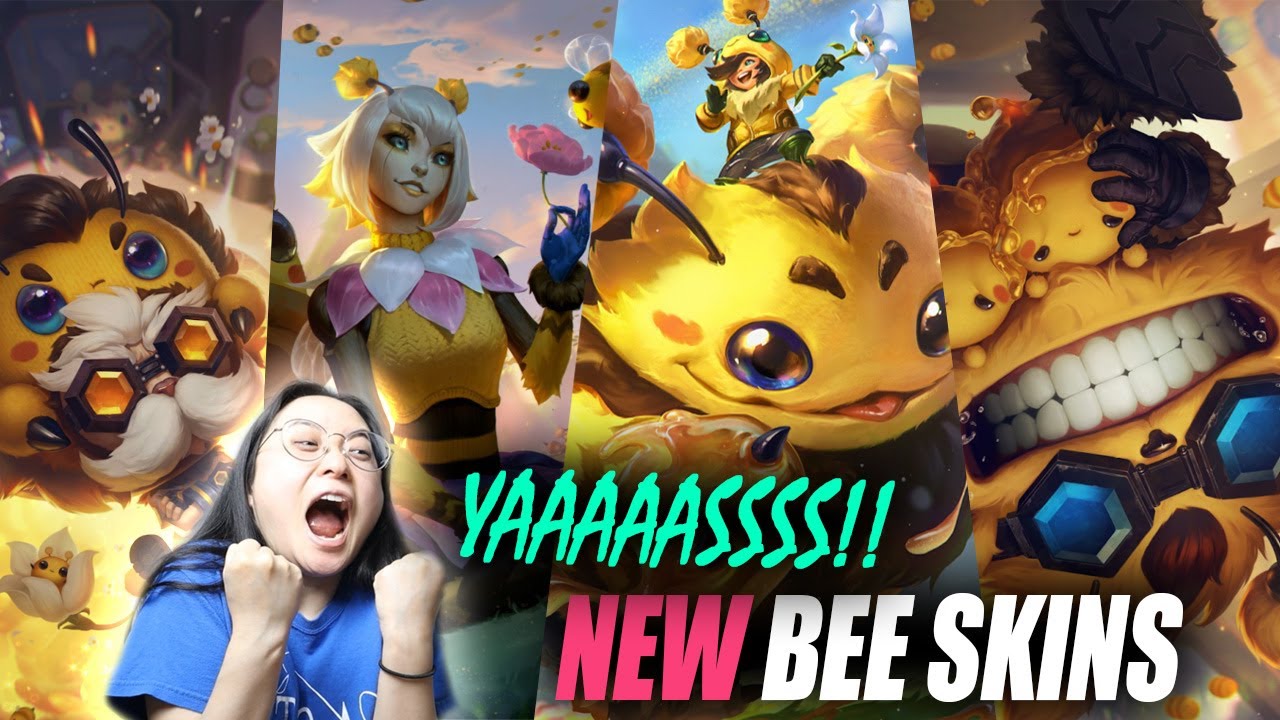 REACT to BEE SKINS 2022! BzzZiggs, Heimerstinger, Orbeeanna, Nunu and Beelump | League of Legends