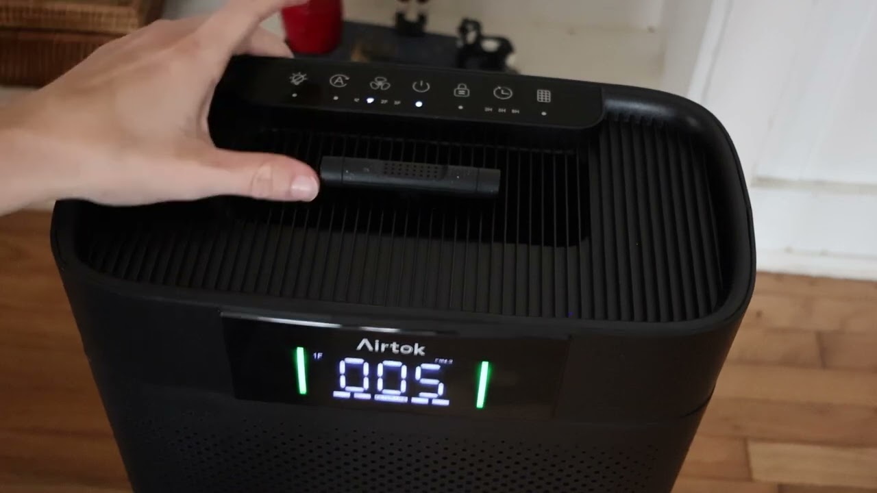 AIRTOK Air Purifier for Home Large Room Up to 1300 SQFT, with Air Quality Monitor, HEPA filter