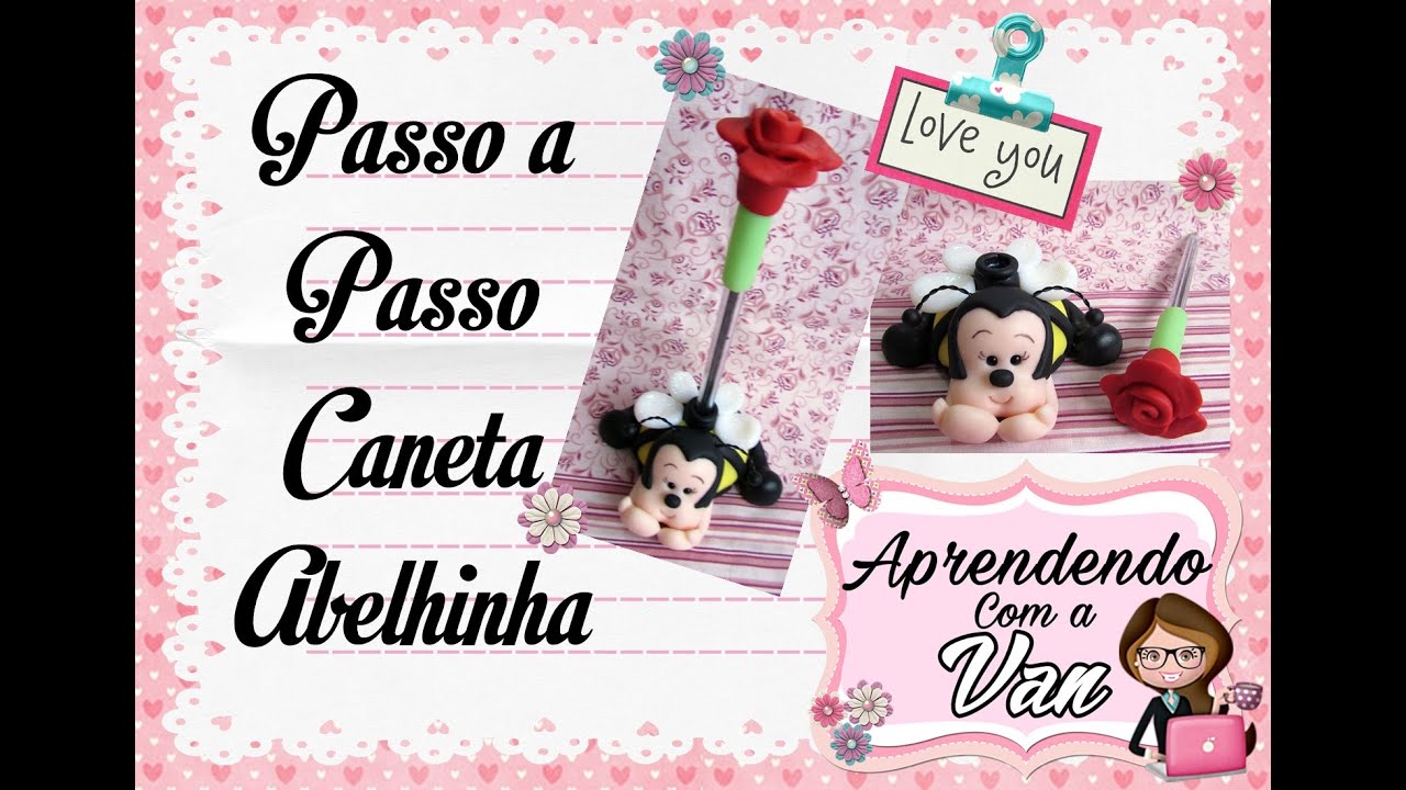 (DIY) CANETA ABELHINHA COM MOLDE MINI PETS P - Especial Dia das Mães #16