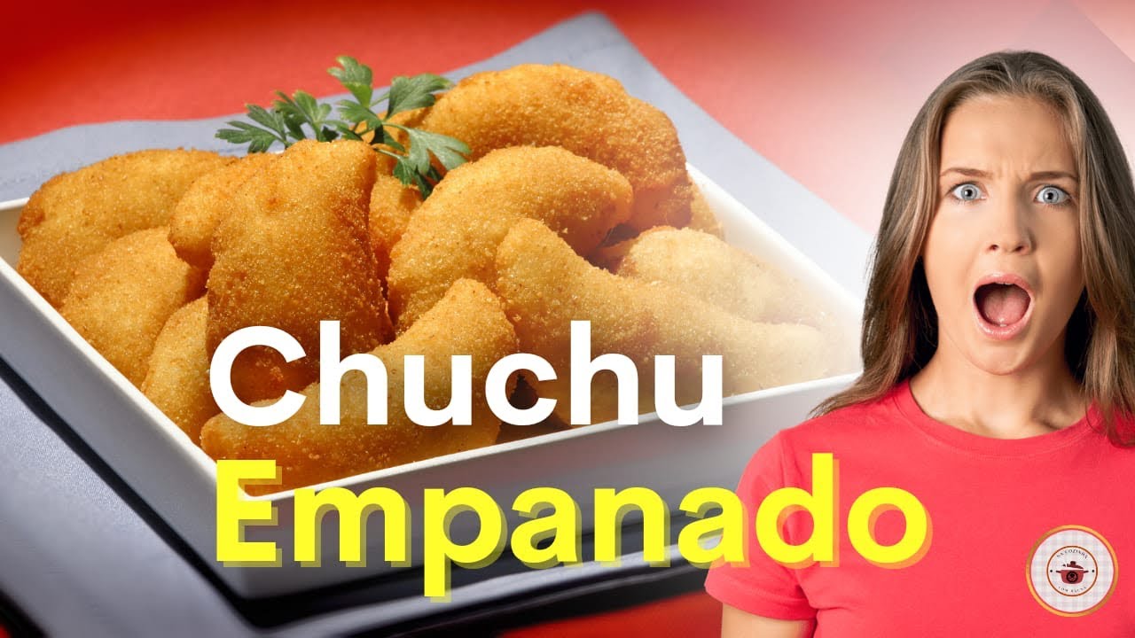 Chuchu empanado sequinho e crocante