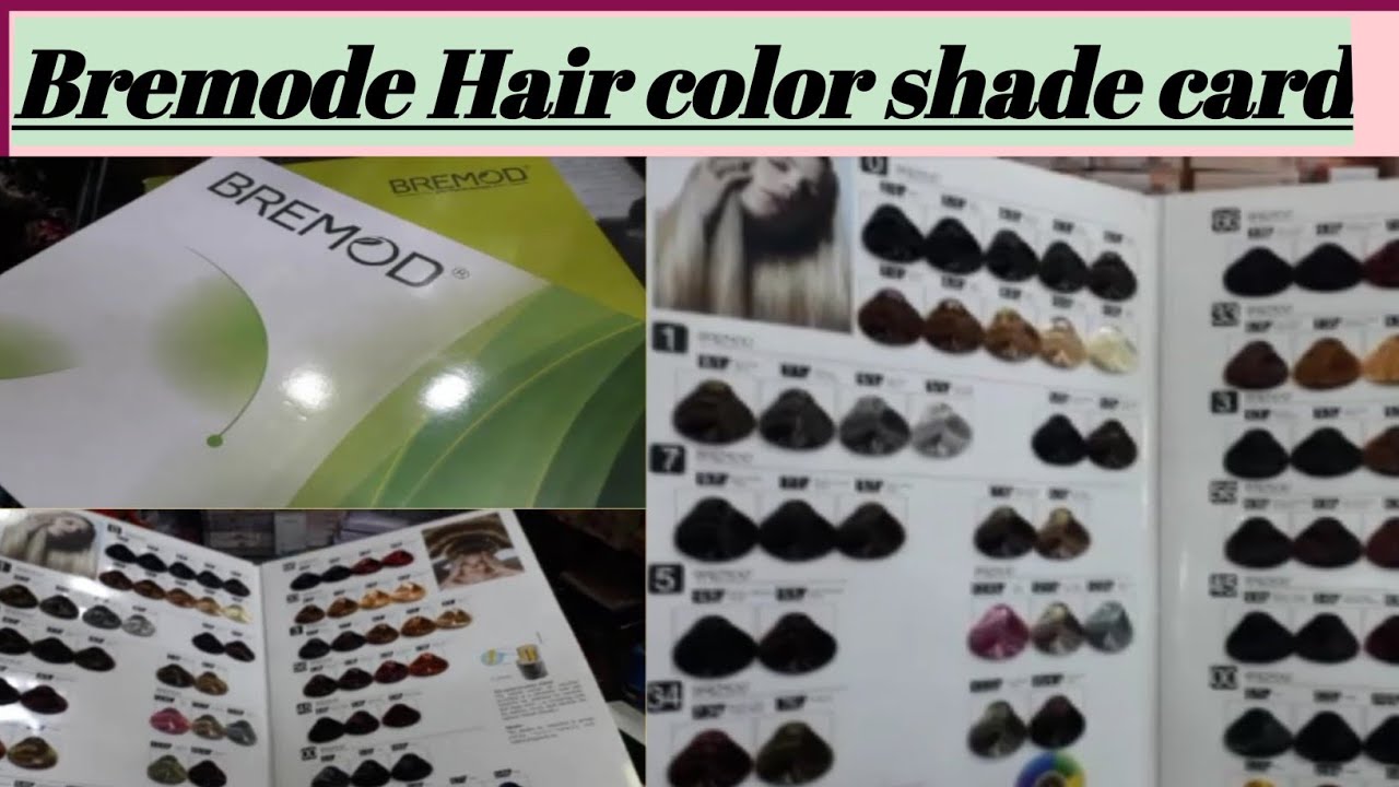 Bremode hair color shade card| Hair color theory|color mixing and  fashion shade