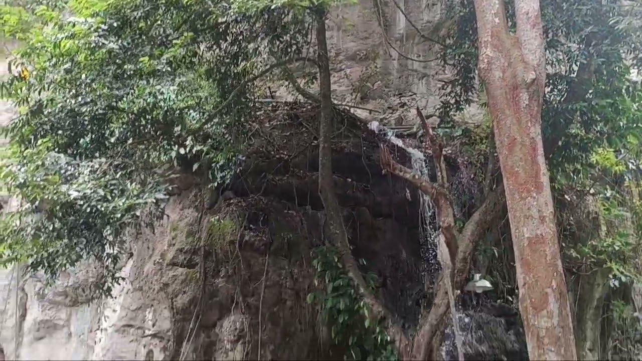 Beautiful View Of Small Waterfall
