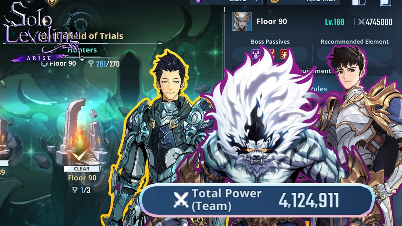 Solo Leveling Arise : Battlefield of Trials Hunter mode Floor 90 《 TP GAP 600k! ! 》