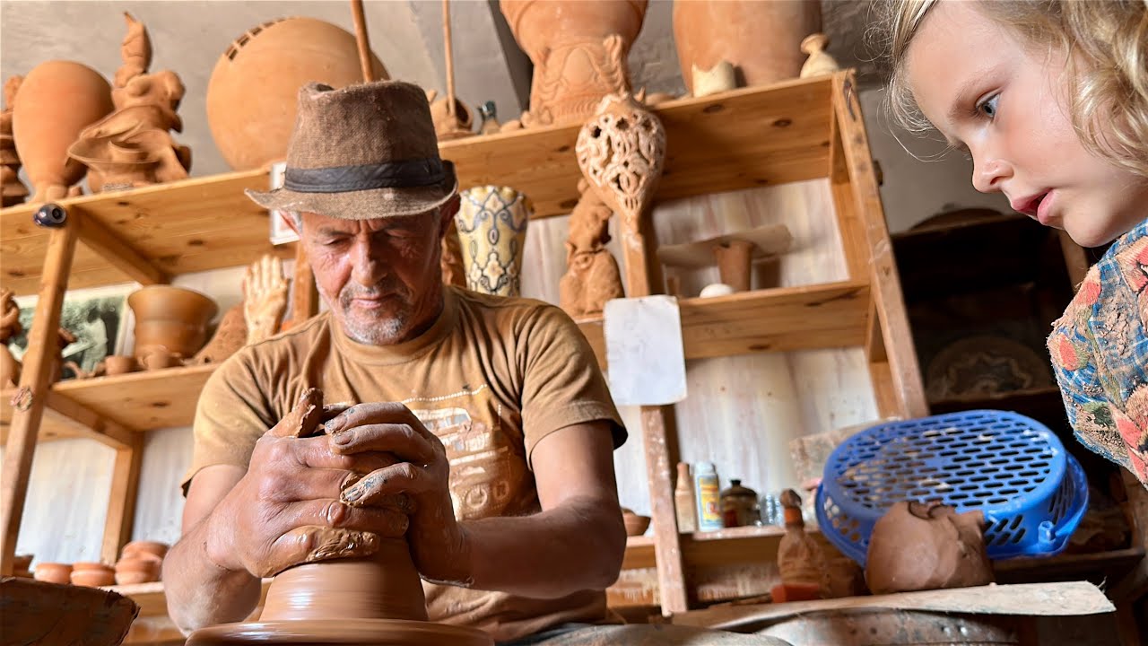 Master Potter in Safi Teaches My 4-Year-Old His Craft 🇲🇦Morocco’s Art of Clay