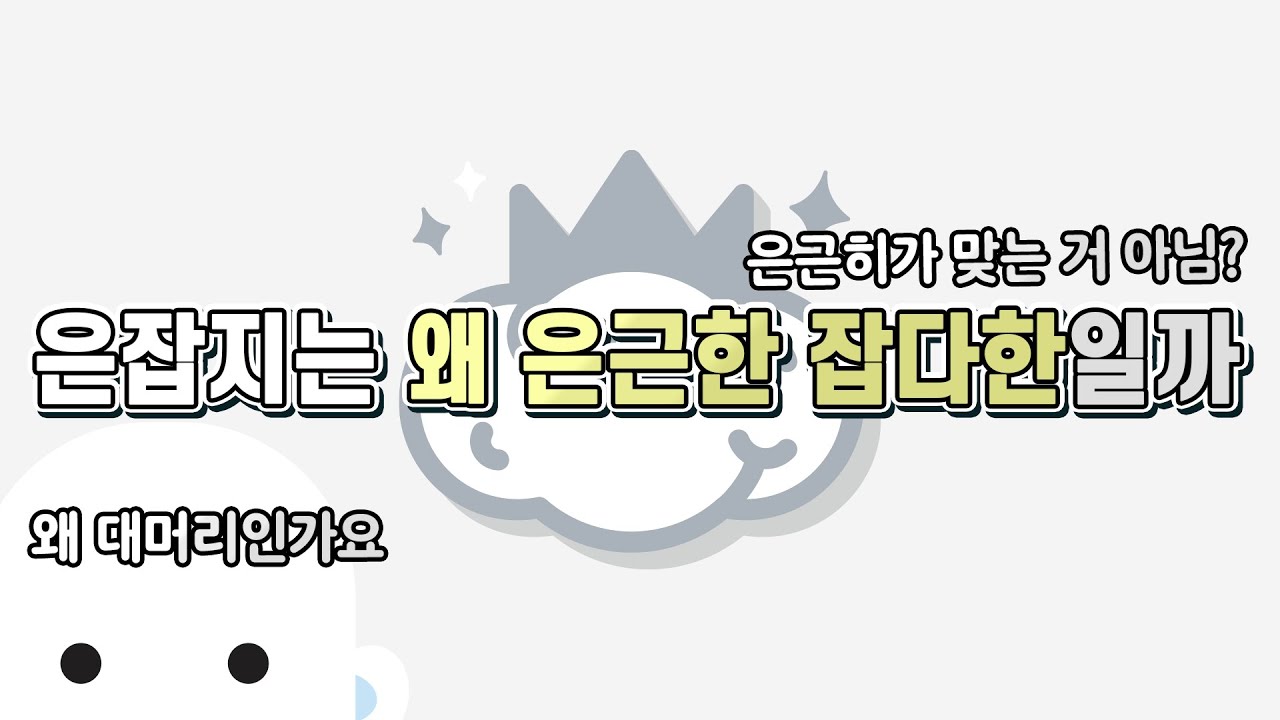 은근한 잡다한 지식 20만 구독자 기념 Q&A