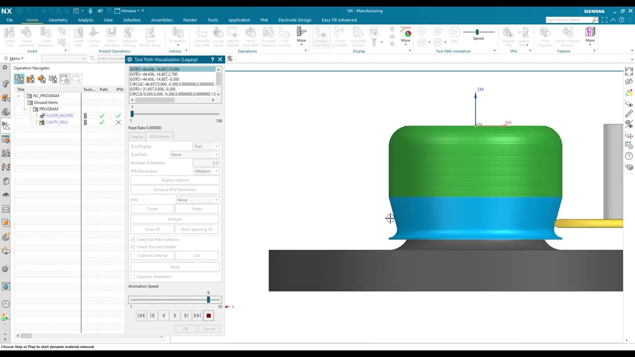 NX Cavity Mill ile Ters Açı İşleme