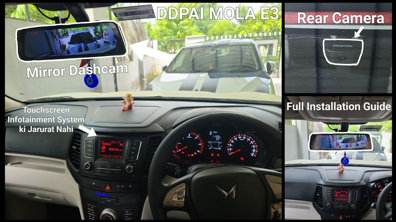 Installing DDPAI MOLA E3 Dashcam In My XUV300 | Front & Rear | DIY (detailed installation guide)