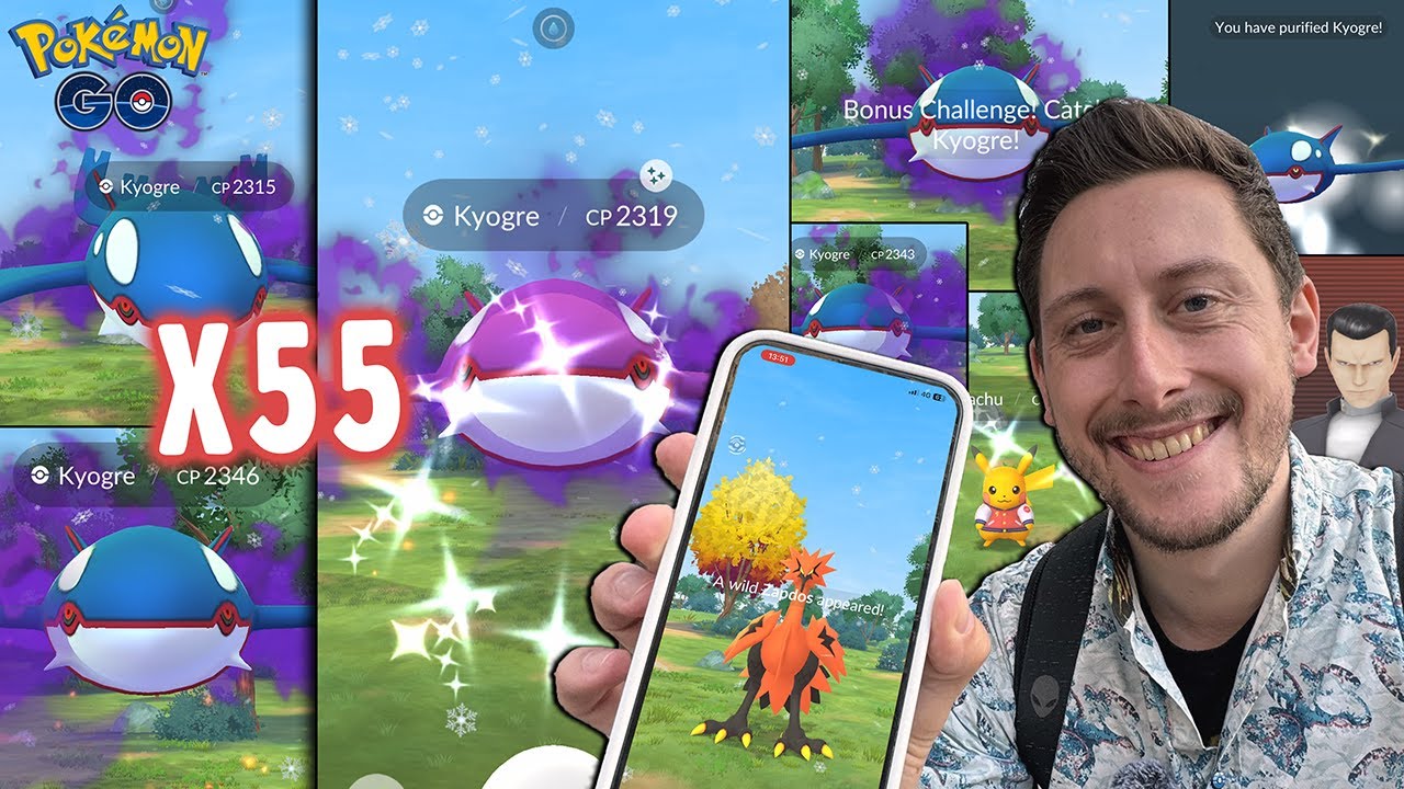 We FINALLY GOT IT! *Shadow Shiny Kyogre* 50+ Raids Grind AND We Got THIS! (Pokemon GO)