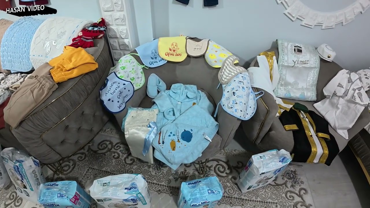 Alev ve ersen dedesinden nenesinden kızı pınara bebek çeyiz hediyesi
