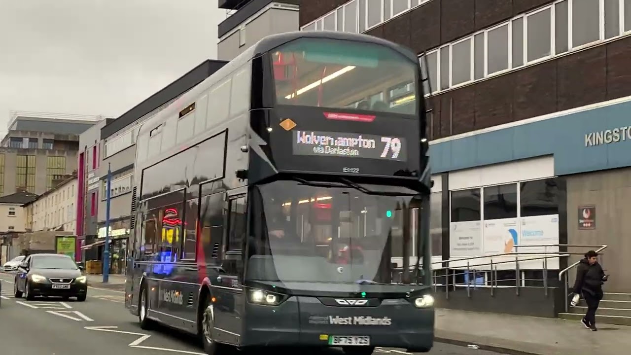 National Express West Midlands Wright StreetDeck Electroliner ⚡E1122 Bus Route 79 Wolverhampton 
