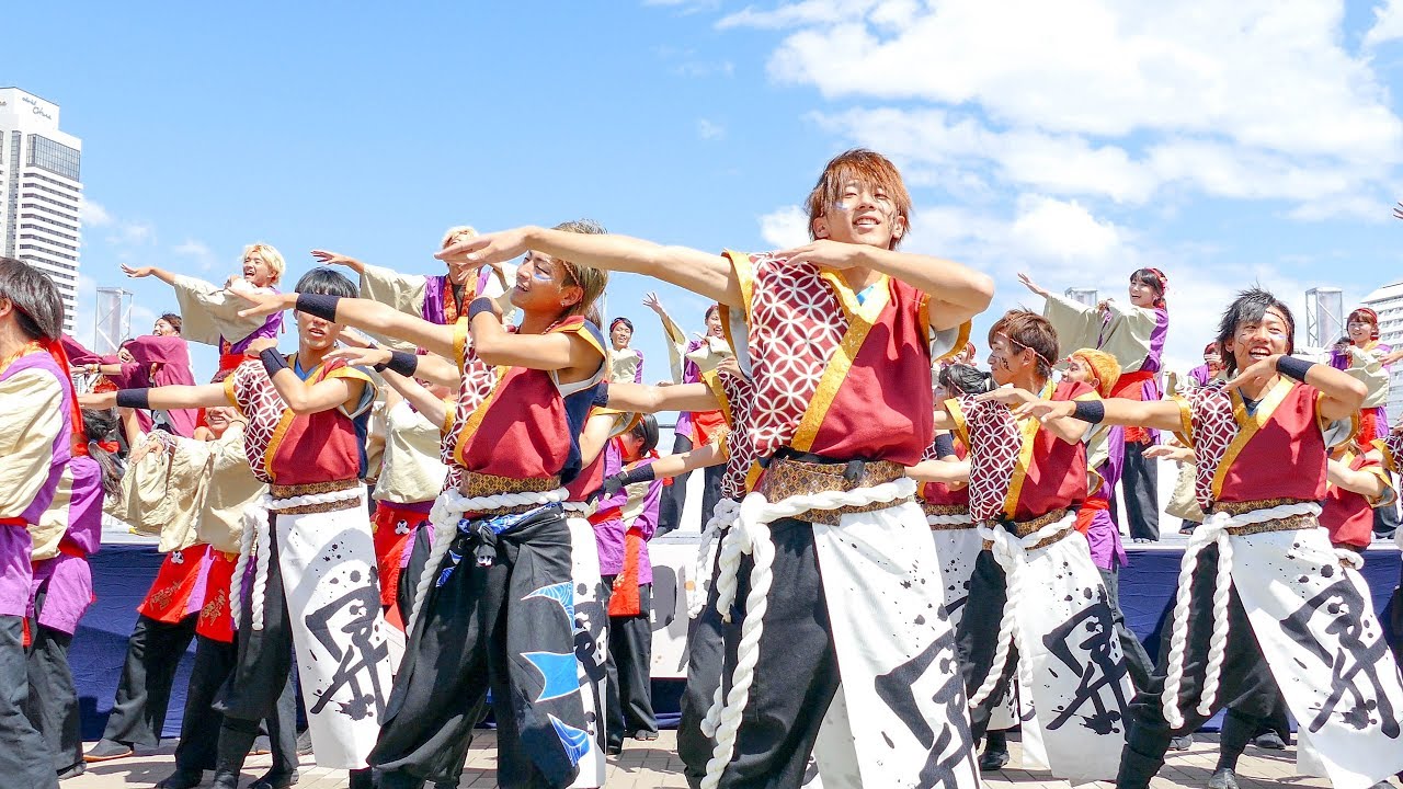 [4K]総踊り（うらじゃ音頭）　神戸よさこい2017 高浜岸壁会場