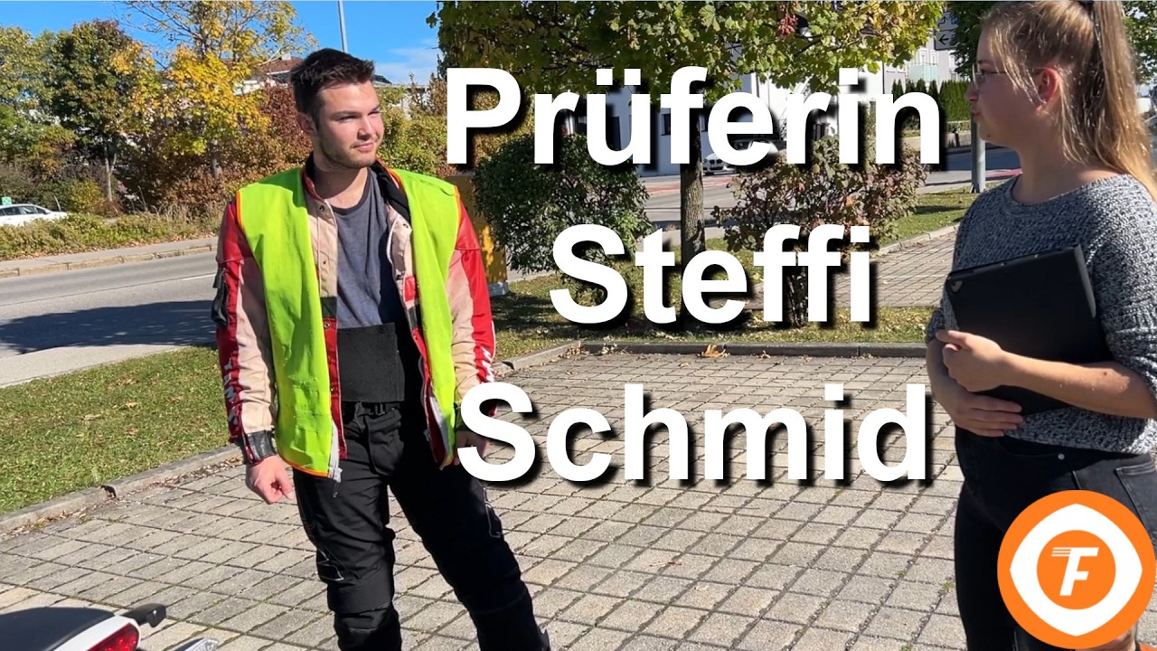 Motorradprüfung Andi, Direkteinstieg mit Prüferin Steffi Schmid #freyfahren #fahrprüfung #motorrad