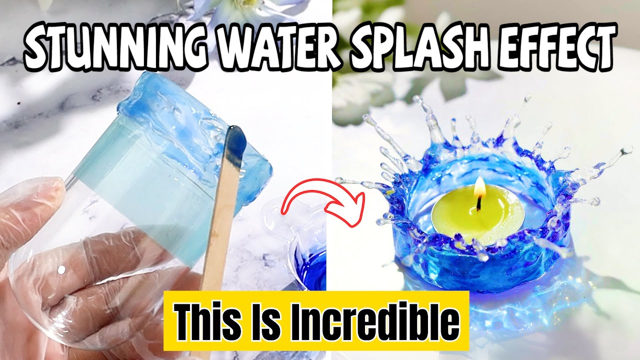 REALISTIC!!💧How To Make Resin Water Splash Effect