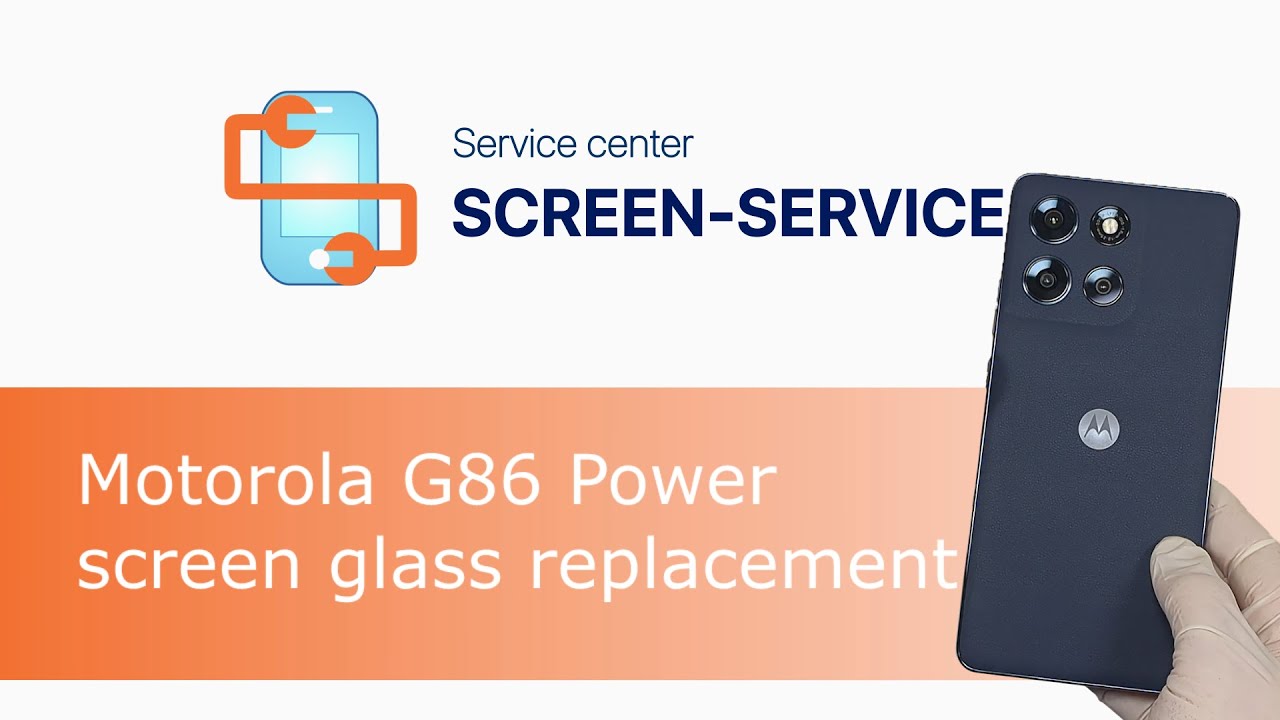 Motorola G86 Power screen glass replacement