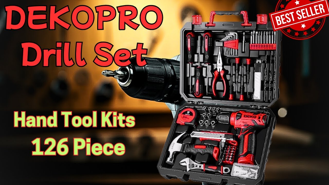 5 Mind Blowing Features of DEKOPRO Drill Set Tool Set with 8V Red Cordless Drill