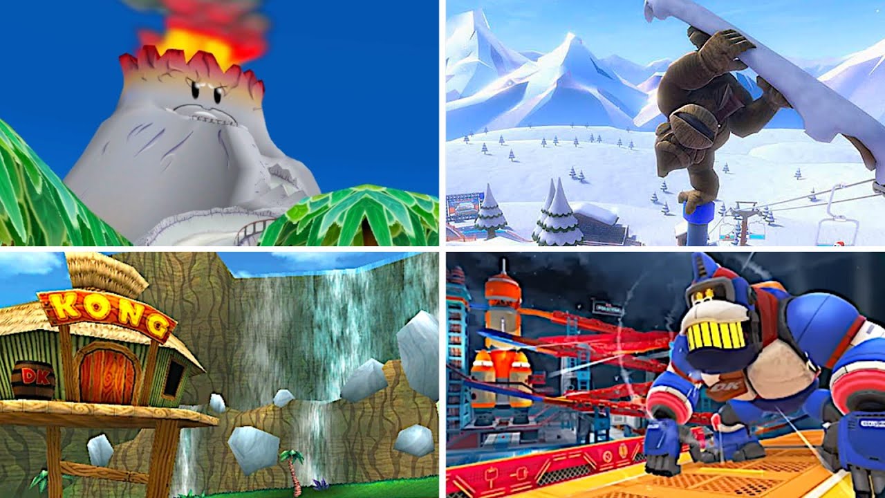 Evolution of Donkey Kong Tracks in Mario Kart (1996-2025)