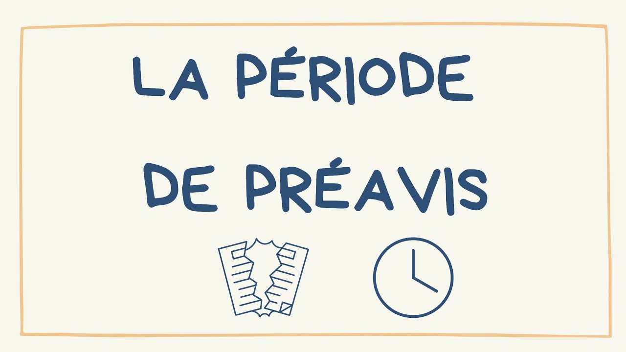 La période de préavis (démission, licenciement, suspension de préavis, ...): explications