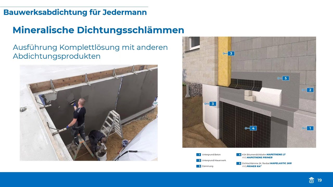 MAPEI Online-Seminar: Bauwerksabdichtung für Jedermann mit Mapelastic 2KR