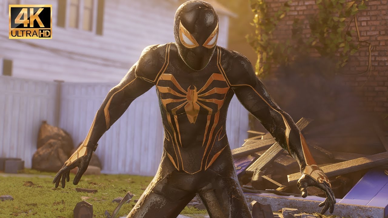 Black & Gold Suits Chasing The Lizard (NG+) - Marvel’s Spider-Man 2 Gameplay (4K60FPS) 