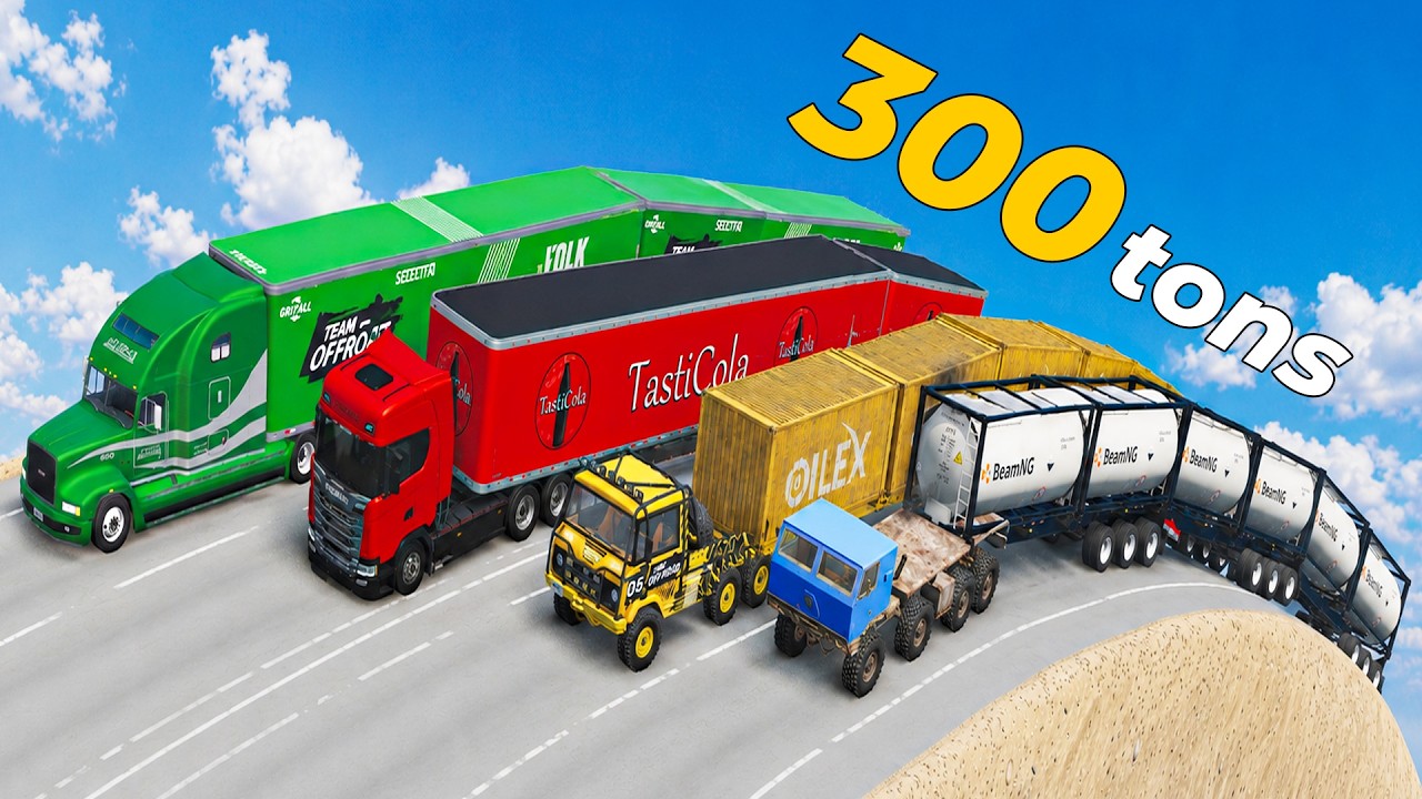 Heavier Cargo Truck Challenge #:2 Elimination Downhill - Beamng drive