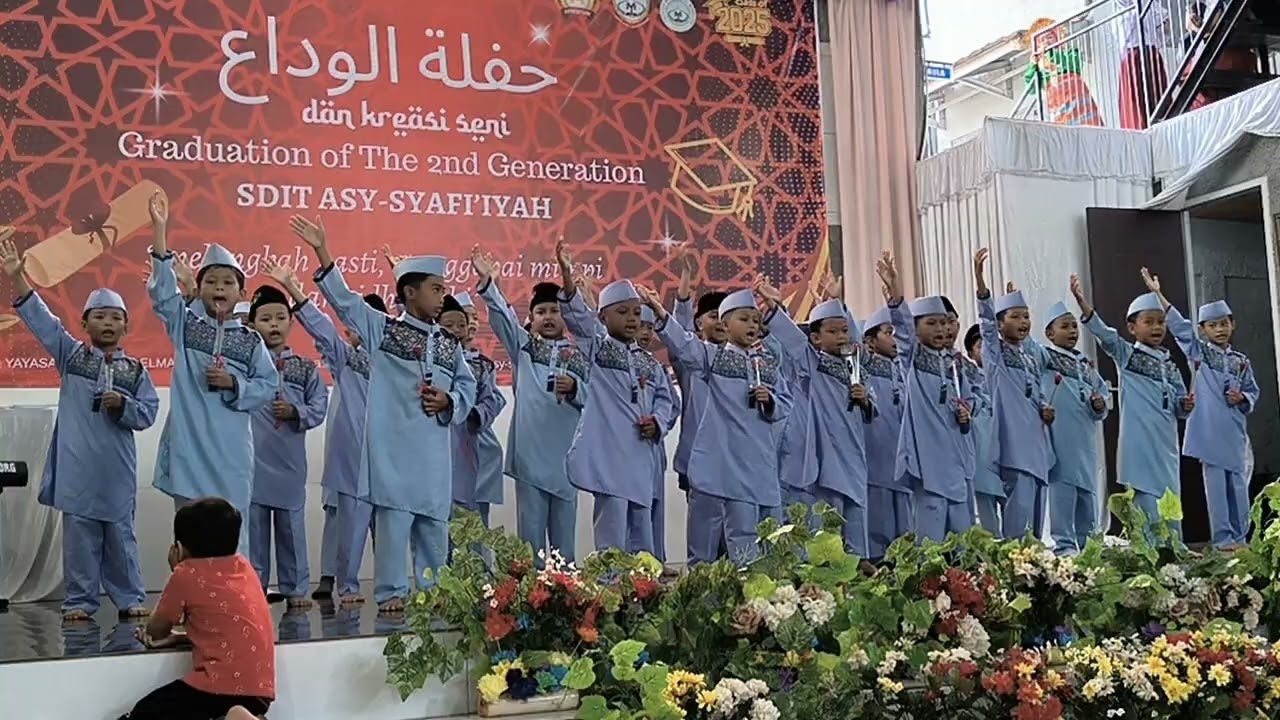 MasyaAllah tabarakallah ❤️ penampilan Abang Zidan dan teman teman 2A SD ASY- Syafi'iyah Garut ..
