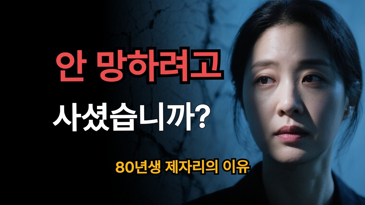 80년생, 실패한 게 아닙니다.안 망하려고만 살았을 뿐입니다
