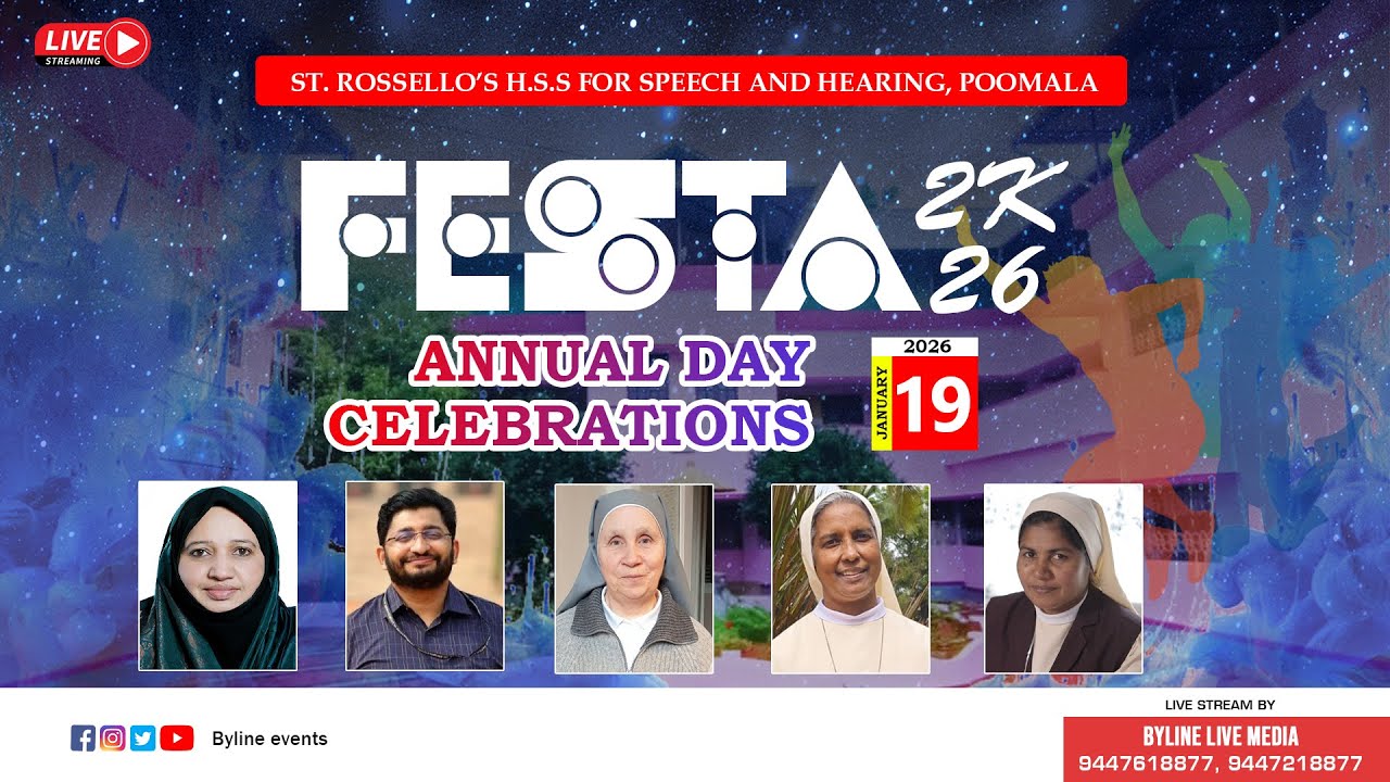 FESTA 2K26 || ANNUAL DAY CELEBRATION || ST. ROSSELLO'S H.S.S FOR SPEECH AND HEARING, POOMALA