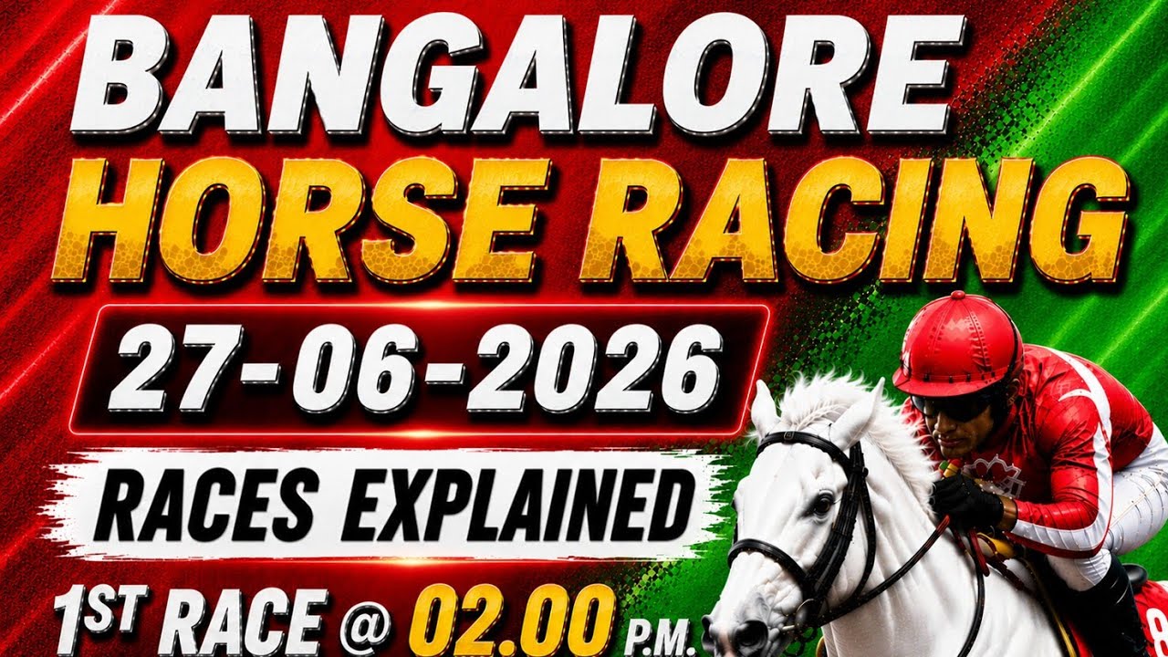 BANGALORE HORSE RACING TIOS 27TH JUNE 2026