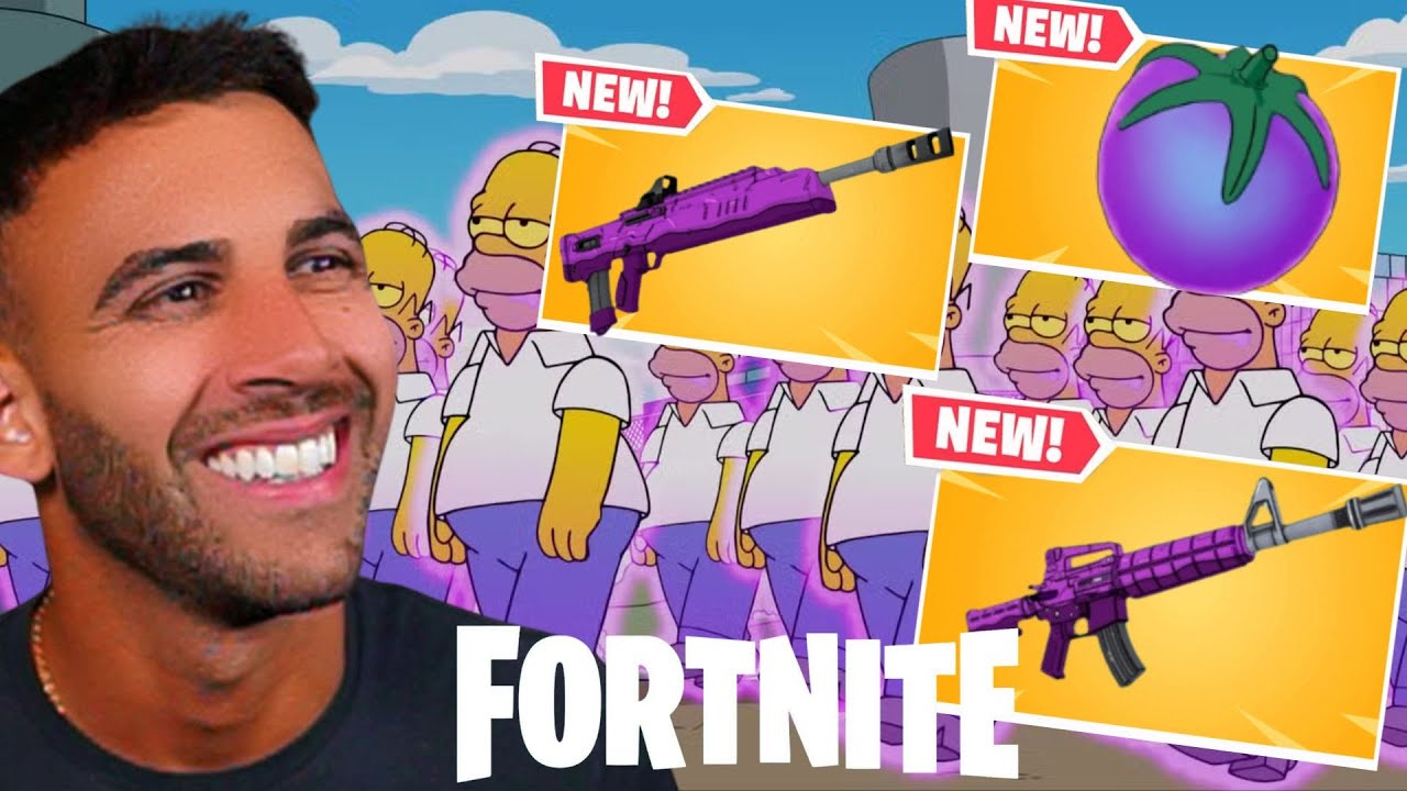 LIVE - NEW Fortnite Simpsons Update Is HERE!